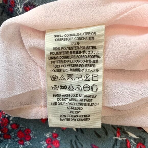 Free People La Fleur Floral Maxi Crepe Dress Size 4 - Picture 9 of 9